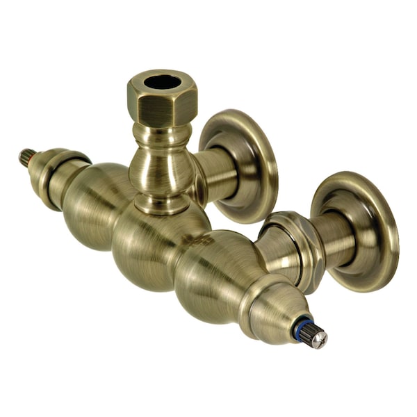 Kingston Brass ABT770-3 3-3/8 inch Wall Mount Faucet Body, Antique Brass ABT770-3 - main